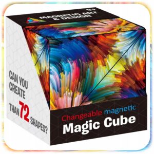 MAGICZNA KOSTKA MAGNETYCZNA ANTYSTRESOWA UKŁADANKA 72KSZT MAGIC CUBE FIDGET