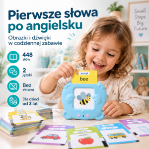 LingoBee - Interaktywny Czytnik Kart Edukacyjnych dla Dzieci 448 Słów
